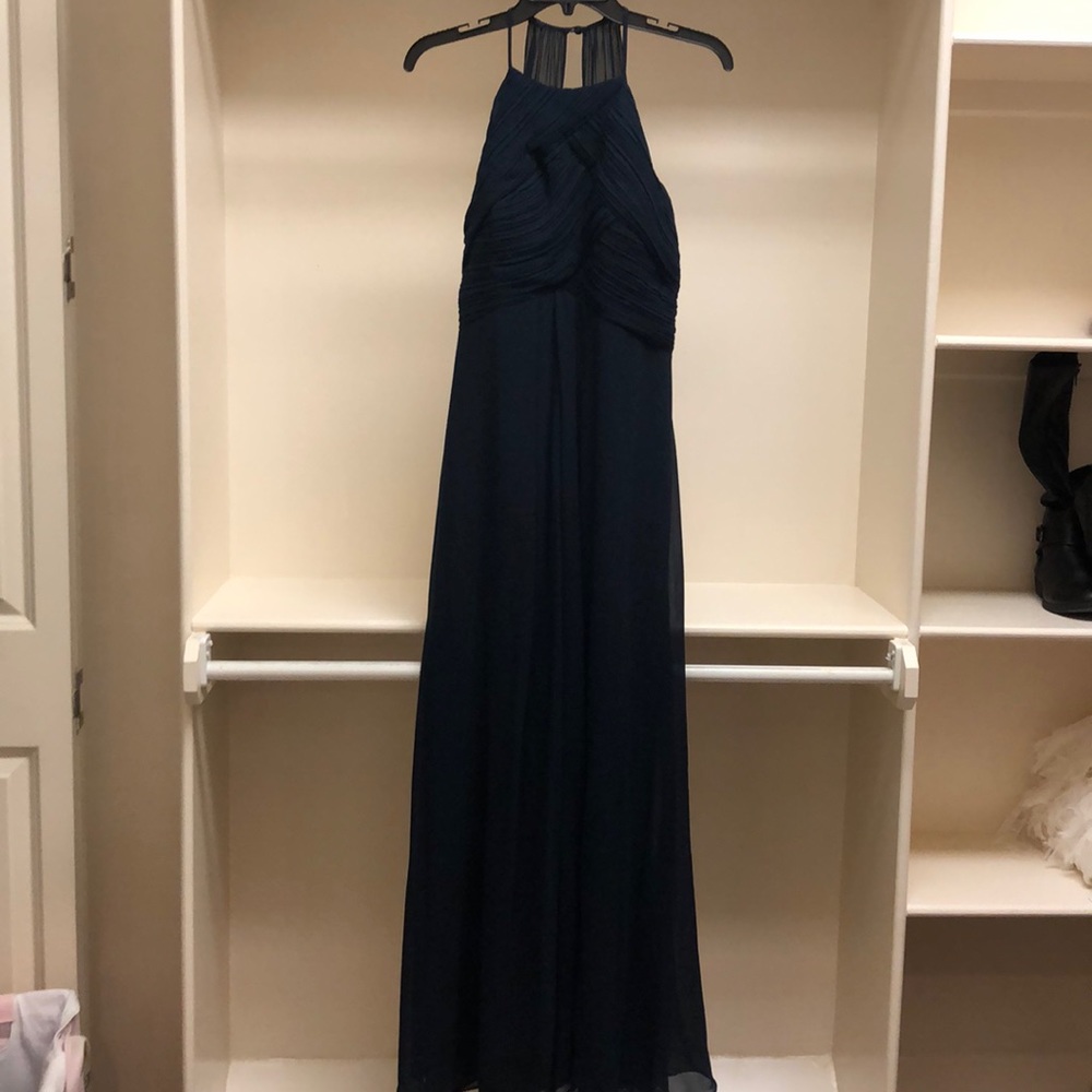 Navy blue bridesmaid dress